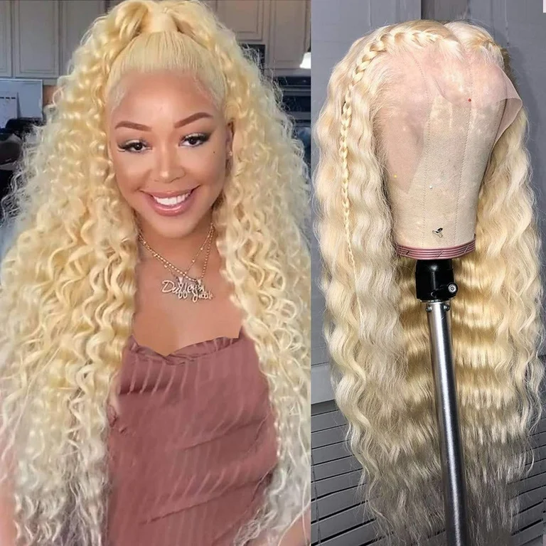 blonde lace front wig