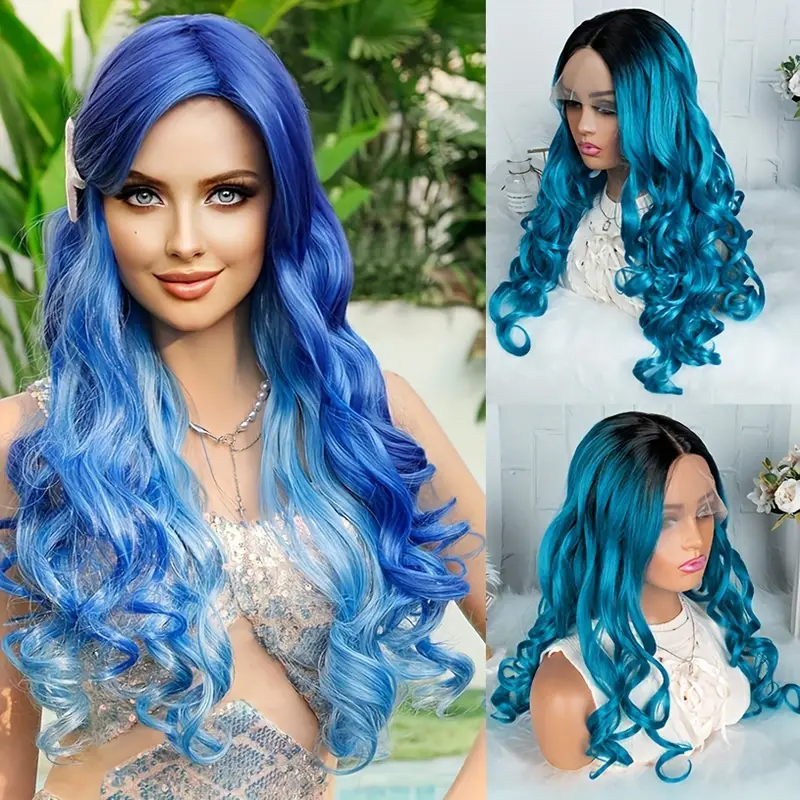 blue wig