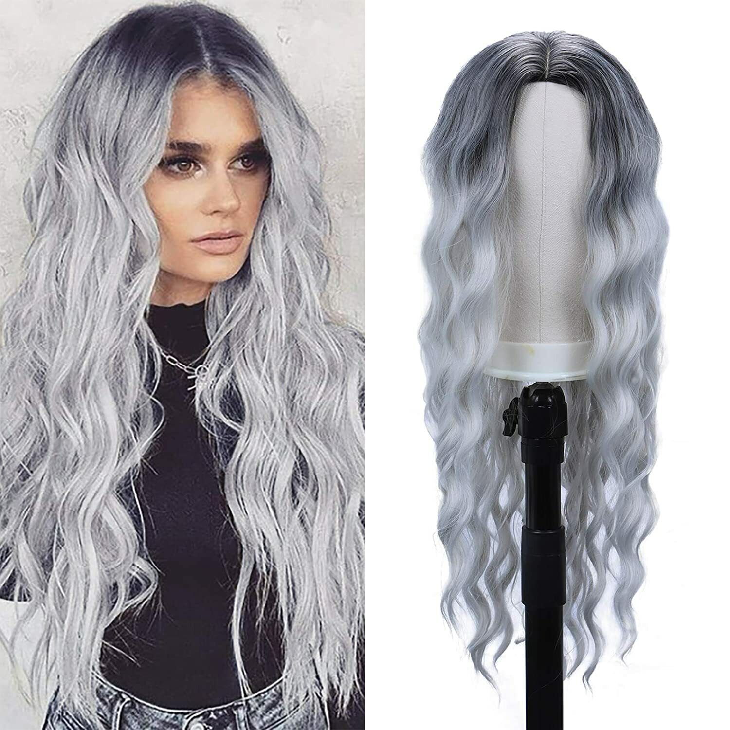 grey wig