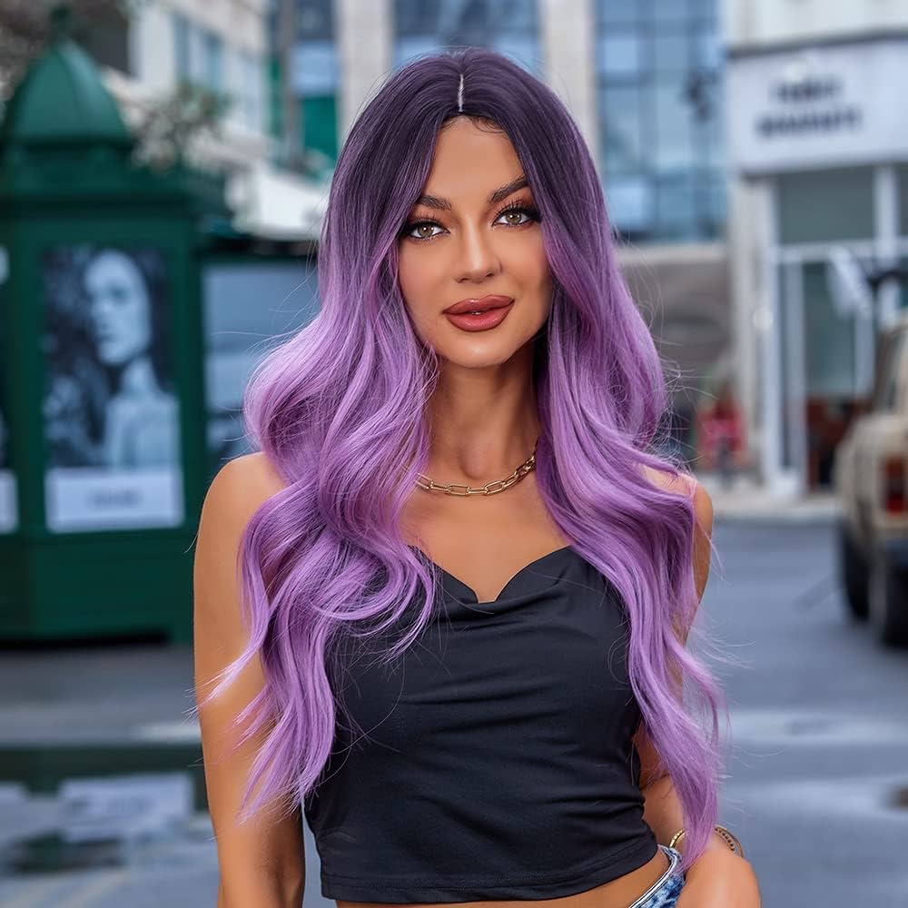 purple wig