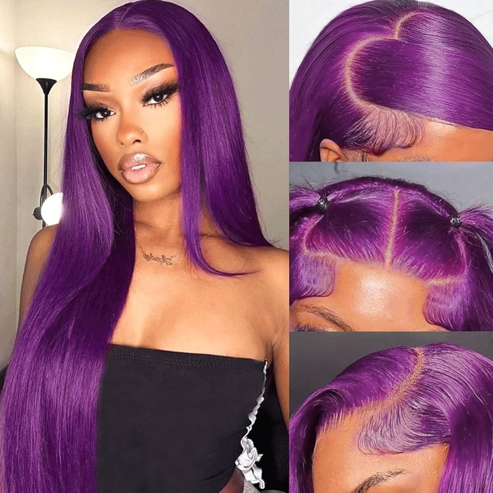 purple wig