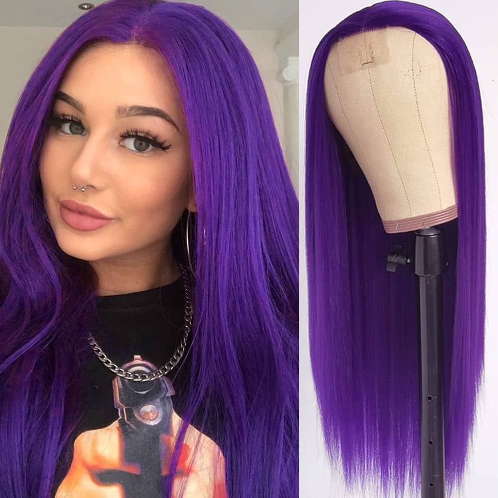 purple wig