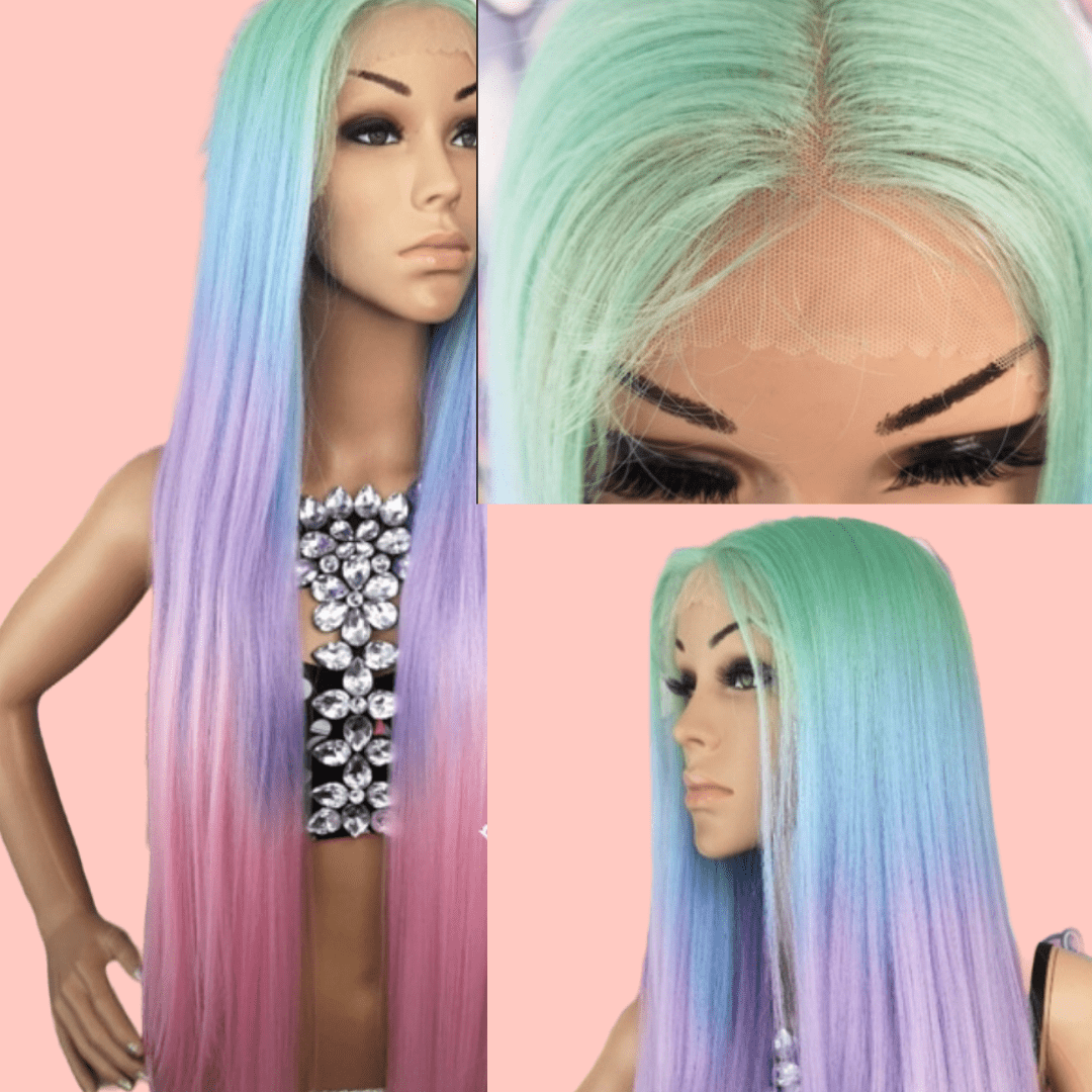 rainbow wig