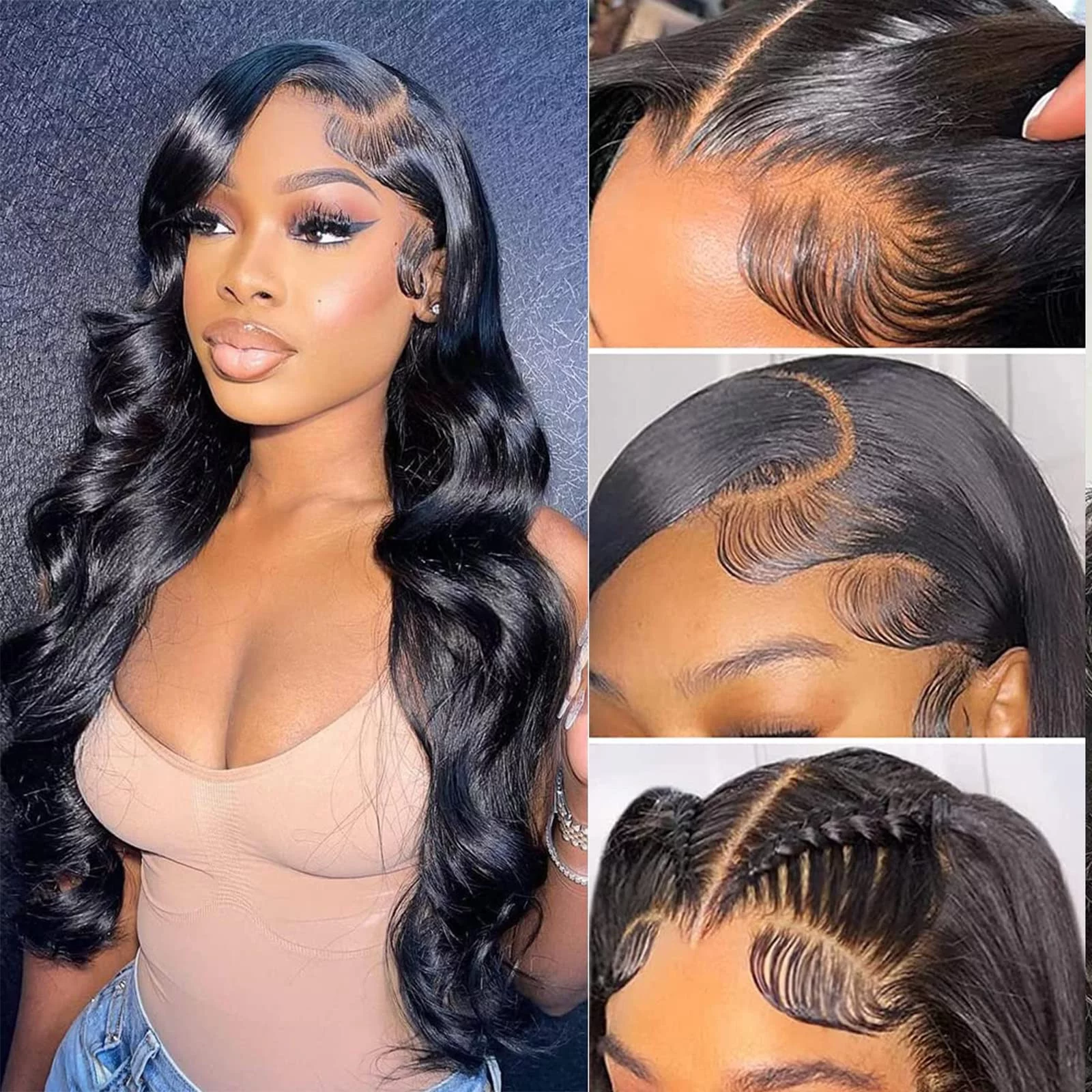 glueless lace front wig