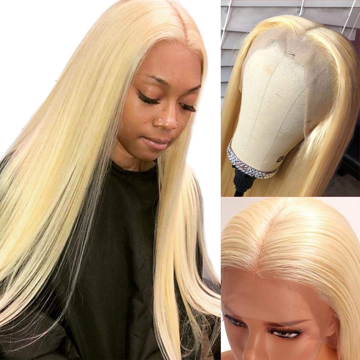 long blonde wig