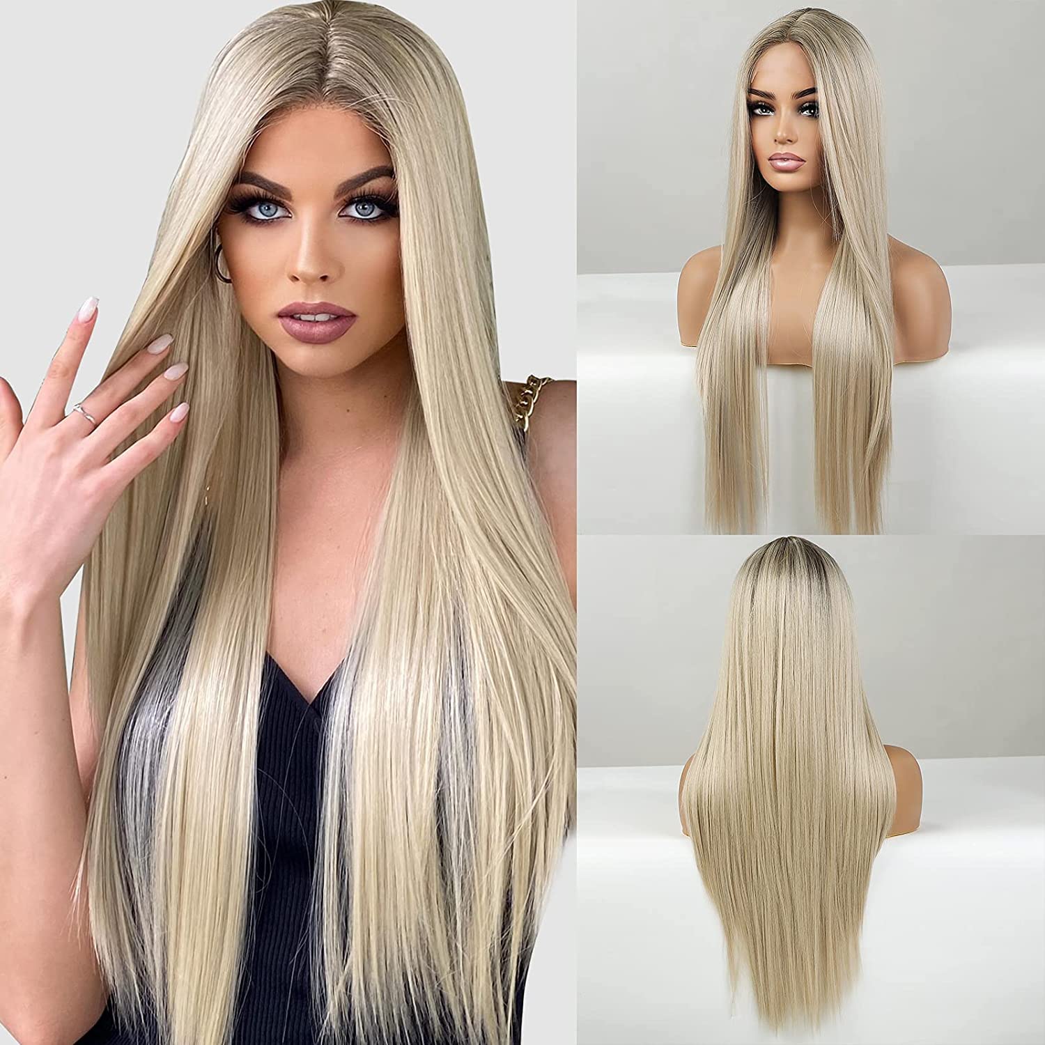 long blonde wig