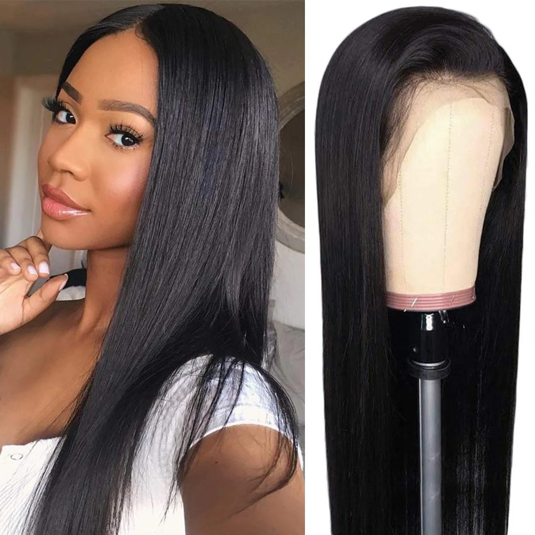 straight wig hairstyles