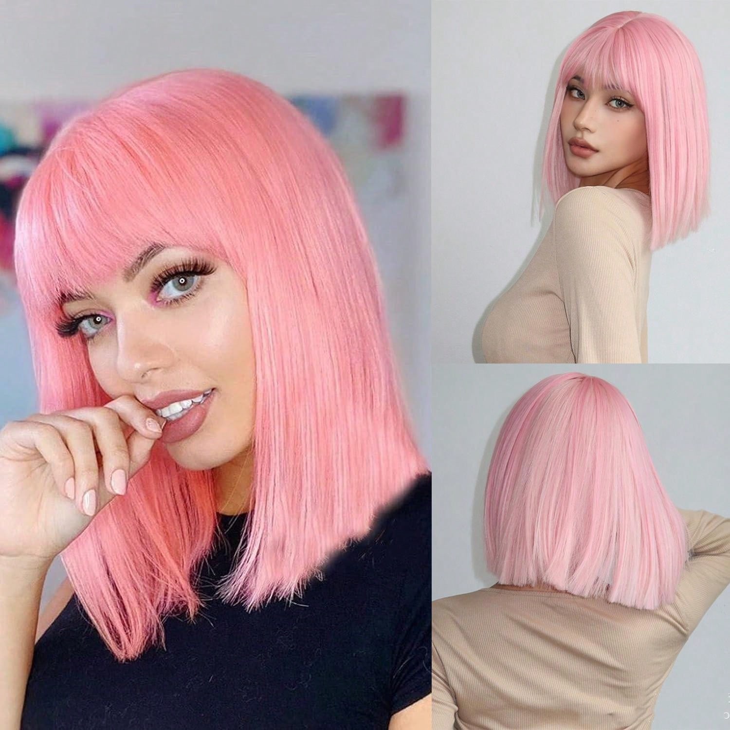 Pink Bob Wig