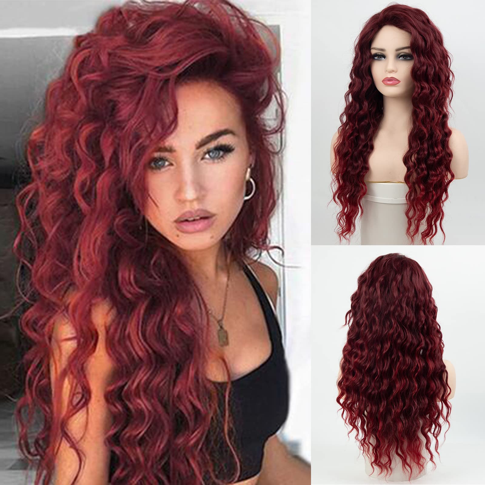 long curly wig