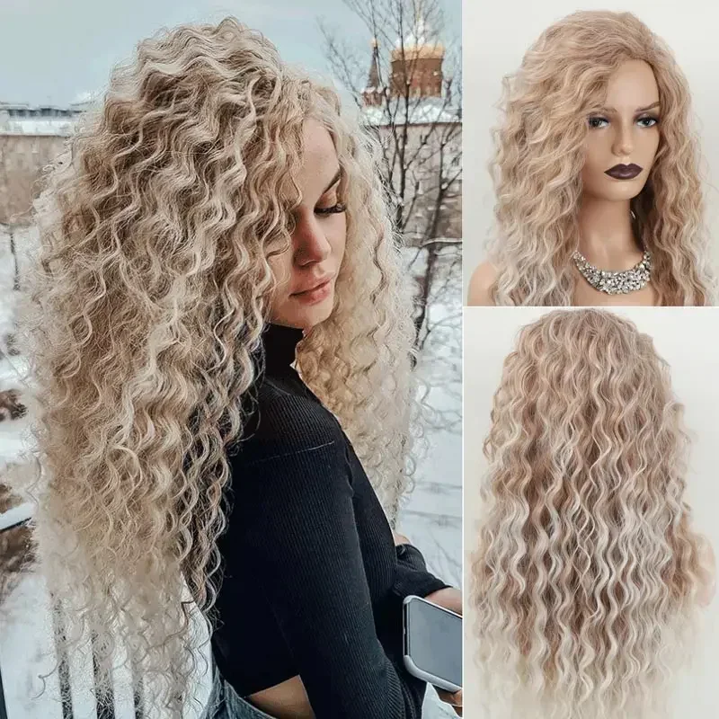 long curly wig