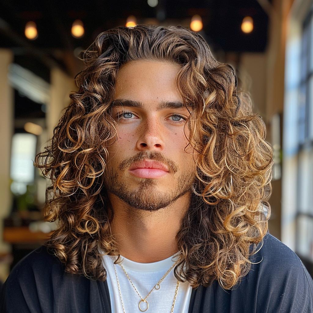 how to make your hair curly men