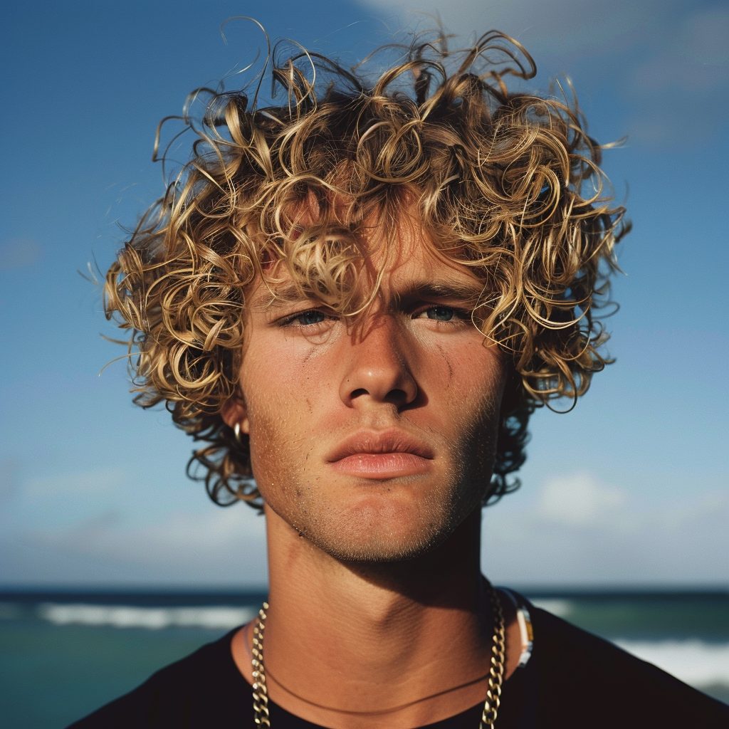 how to make your hair curly men